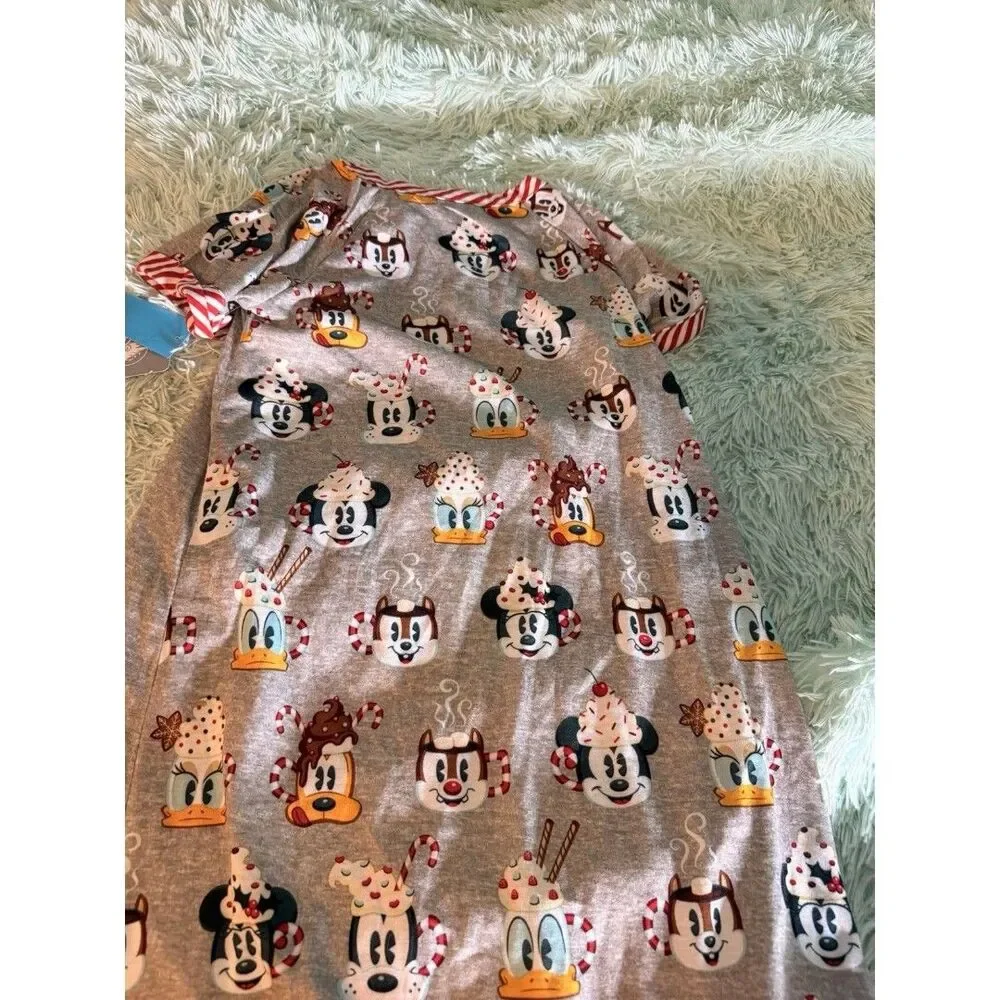 Disney Girls Size 9/10 Christmas Sugar & Spice Short Sleeve Night Gown
